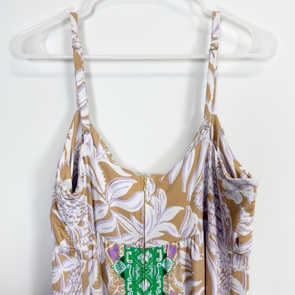 Lilly Pulitzer Dress Womens Size 14 Multicolor Floralie Maxi Tank Strap NWT - Picture 4 of 15